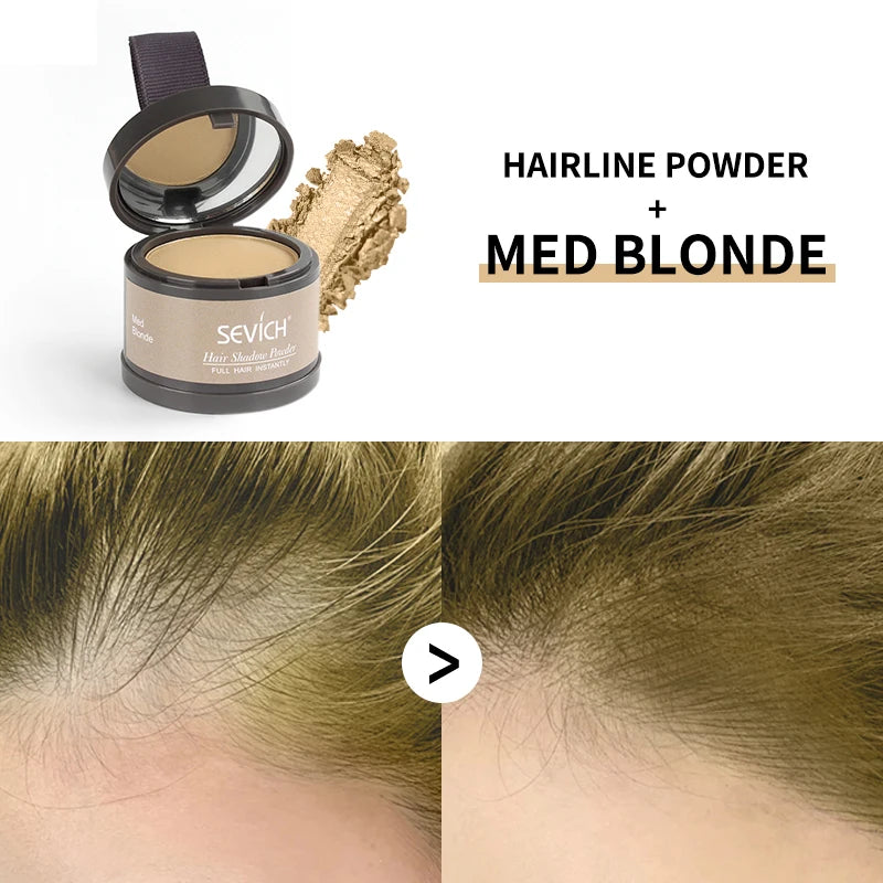 Corretivo em Pó para Linha do Cabelo – Cobertura Instantânea de Raízes e Falhas | À Prova D’Água | Unissex