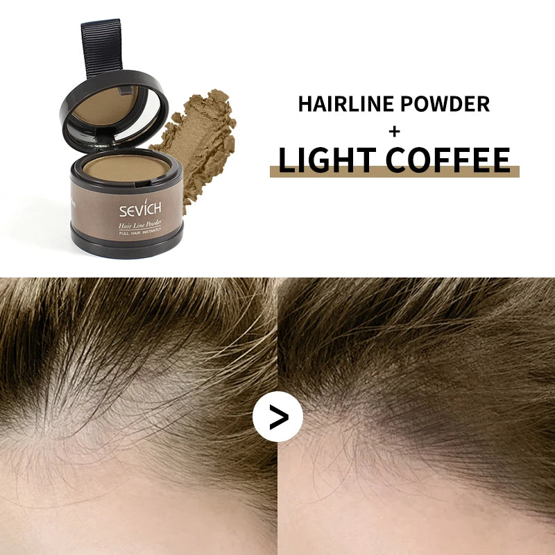 Corretivo em Pó para Linha do Cabelo – Cobertura Instantânea de Raízes e Falhas | À Prova D’Água | Unissex