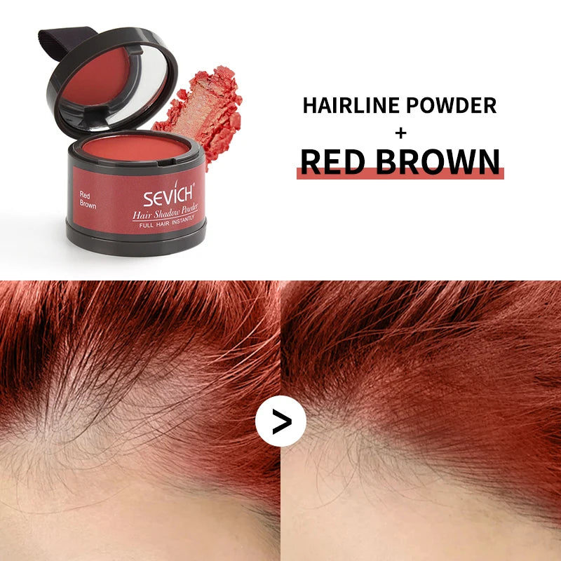 Corretivo em Pó para Linha do Cabelo – Cobertura Instantânea de Raízes e Falhas | À Prova D’Água | Unissex