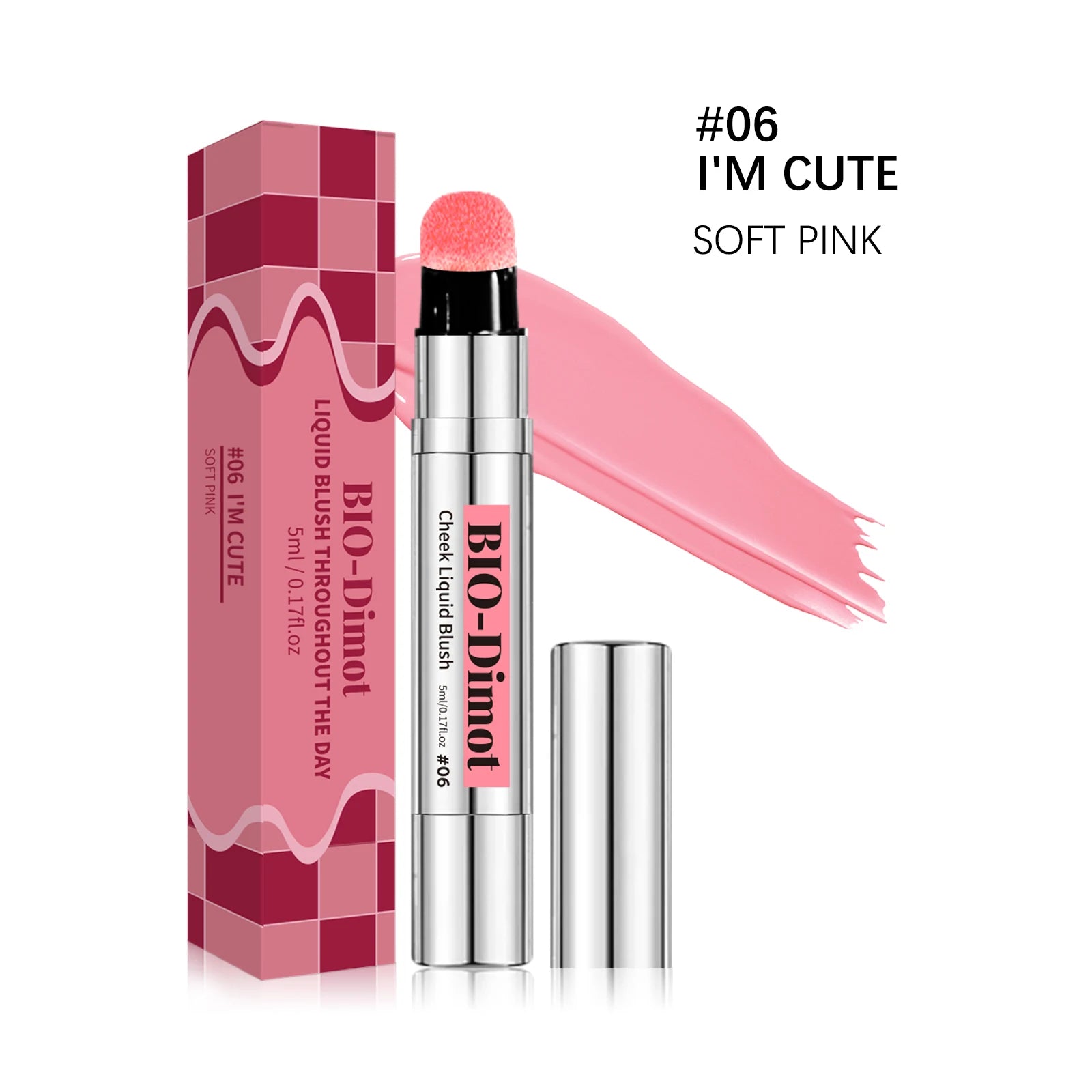 Blush Líquido Matte com Aplicador Esponja