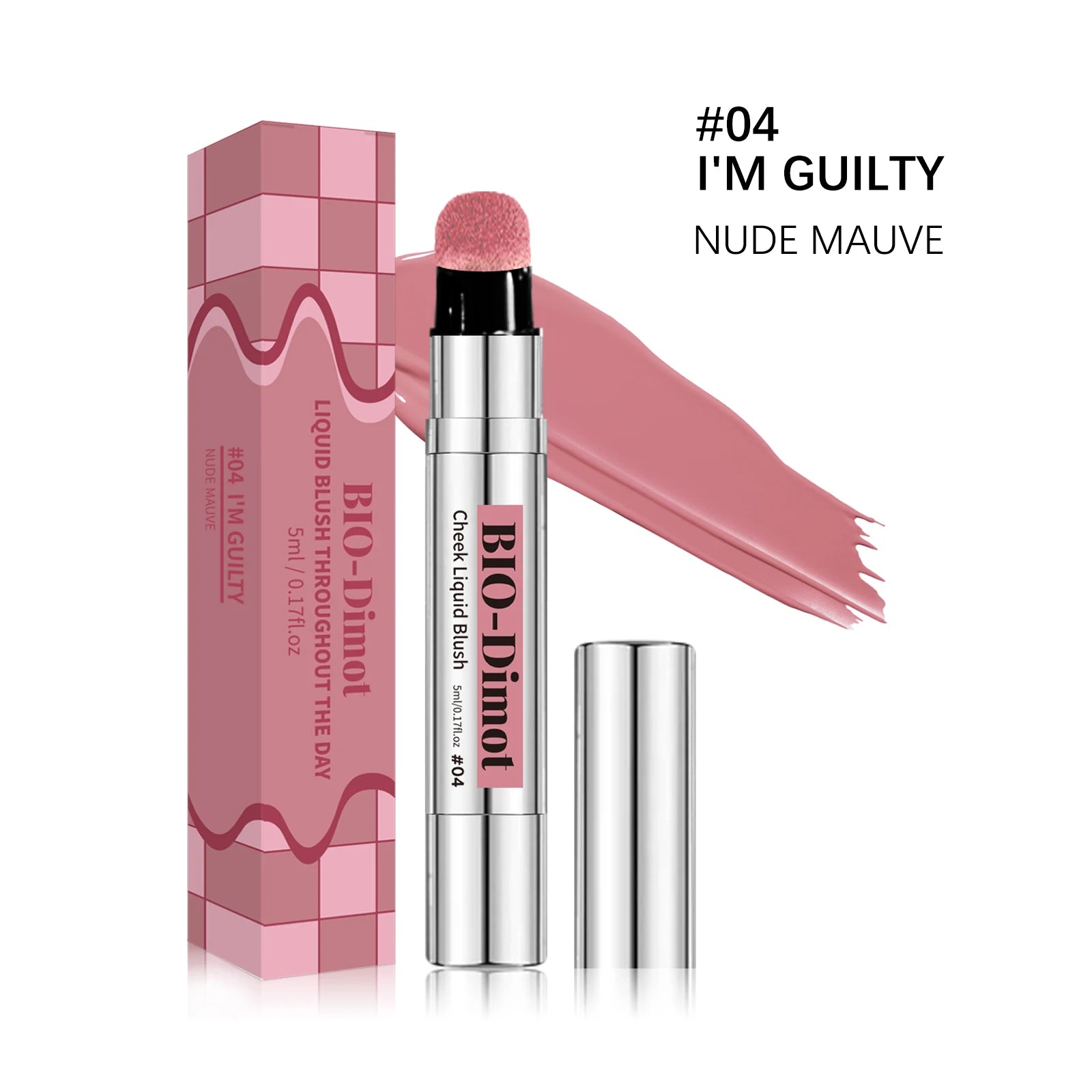 Blush Líquido Matte com Aplicador Esponja