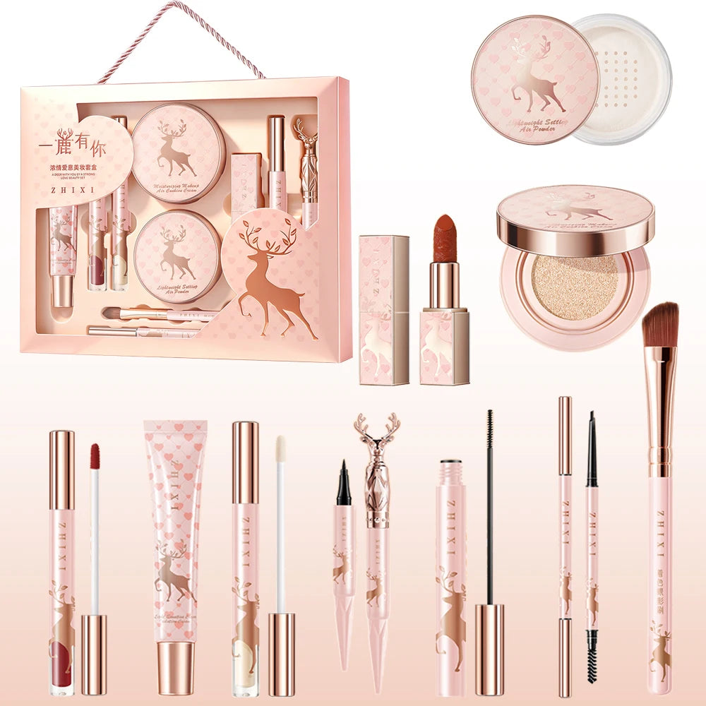 Kit de Maquiagem Completo 10 Peças