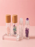 Kit 4 Frascos Roll-On de Cristal Natural